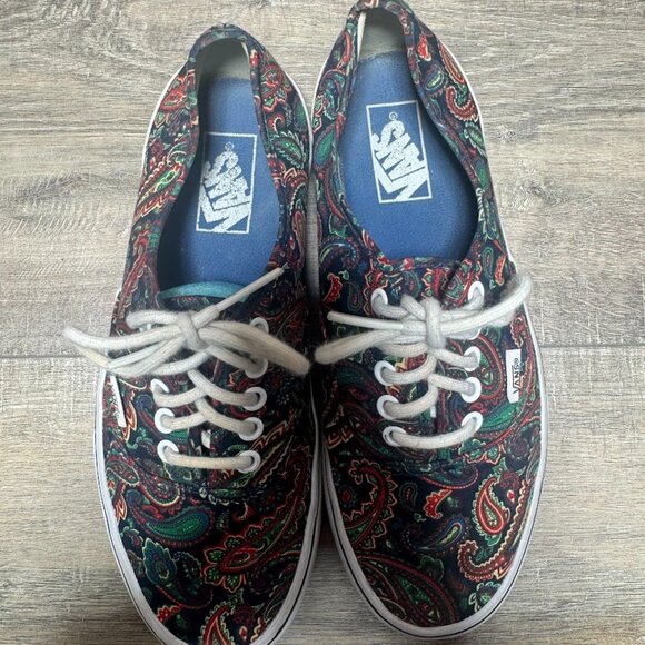 Vans Authentic Paisley Canvas Sneakers Women's Size 8.5 - Picture 2 of 7